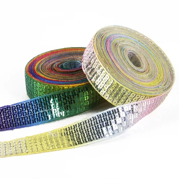 

David accessories 20yards sequin Beading Trim Lace Spangle Ribbons DIY Handcraft Sewing Headdress Wedding Decoration,20Yc3109