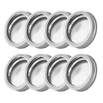 

8Pc 70/86mm Mason Jar Lids Canning Jars Lids Kitchen Anti Rust Storage Cannings Covers Metal Split-Type Polished Mug Cup Cap