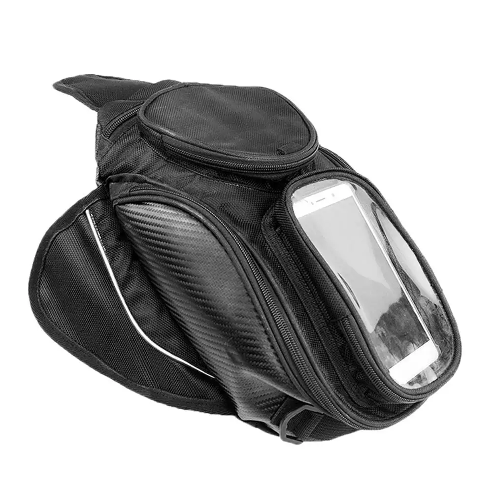 Новая водонепроницаемая сумка для моторного бака, черная сумка для топливного бака, магнитная велосипедная седельная сумка, сумка на одно плечо, мотоциклетный рюкзак