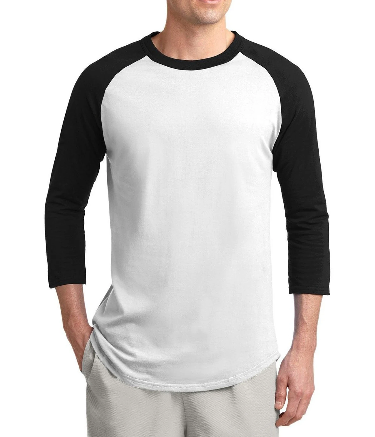 

Solid Color Men's T Shirt 2019 Hot Summer Autumn Three Quarter Sleeve T-Shirts Men 100% Cotton Crossfit Classical Style Top Tees