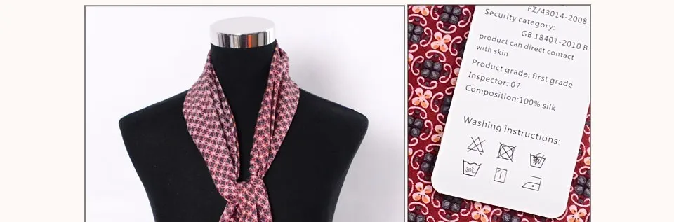 [BYSIFA] Black Red Long Scarves For Men Fashion Accessories Male Pure Silk Scarf Cravat Winter Flowers Pattern Scarf 160*26cm head wraps for men