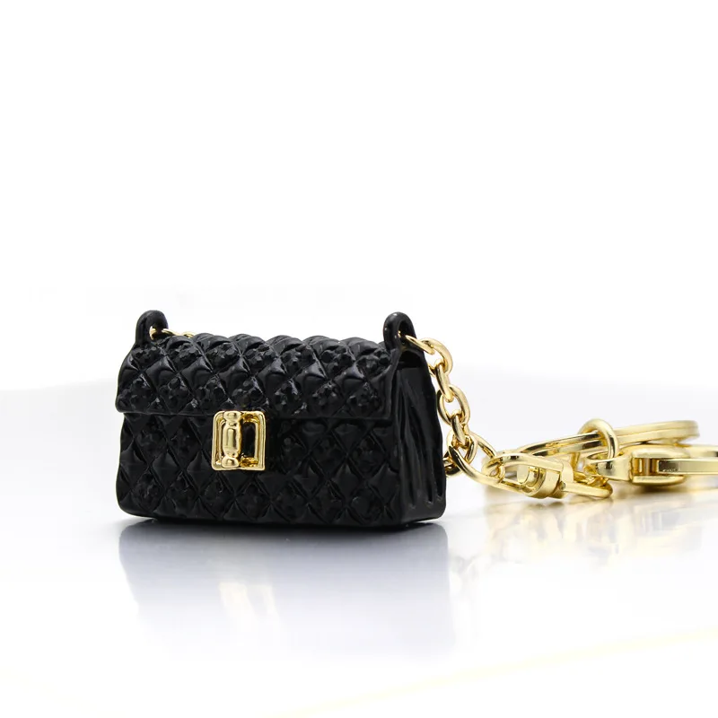 Mini Bolso pequeño de moda de linni llavero de diamantes de imitación llavero bolso colgante Bijuteria Feminina recuerdo llaveros mujer