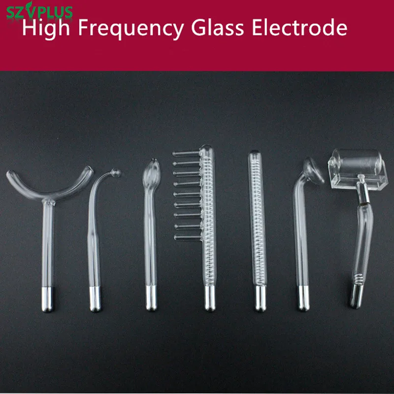 High Frequency Glass electrode accessory HF Electrodes Orange violet