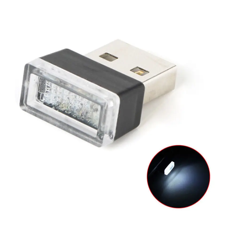 Asunflower Автомобильный светодиодный светильник, светодиодный, мини USB, декоративный свет, USB розетки, аварийное освещение, лампа для автомобиля