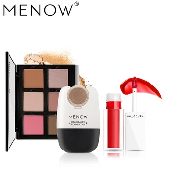 

MENOW Brand Make up set Foundation and Concealer kit Concealer Liquid Foundation&Matte lipstick &6Color Blush Cosmetic kit5444