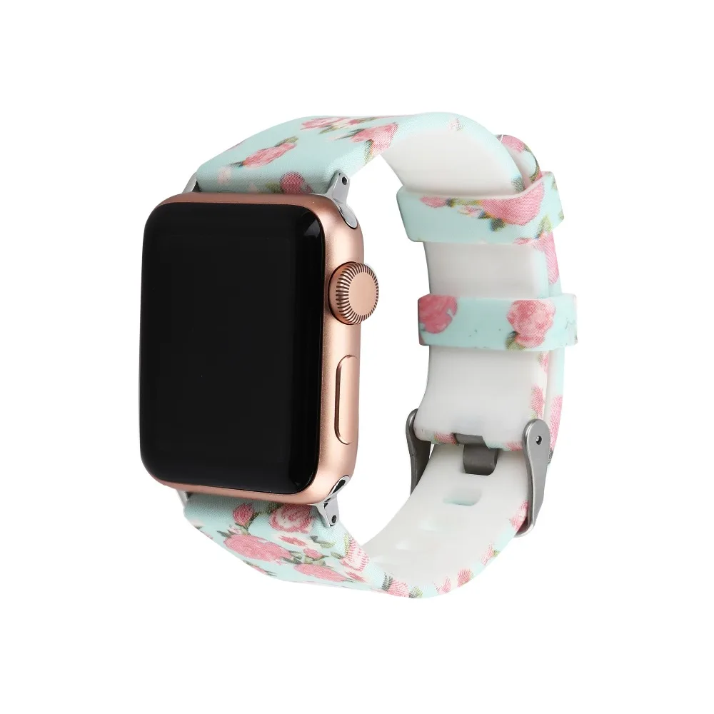 Спортивный ремешок для Apple Watch 42 мм 38 Iwatch series 3 2 1 силиконовый браслет часов с