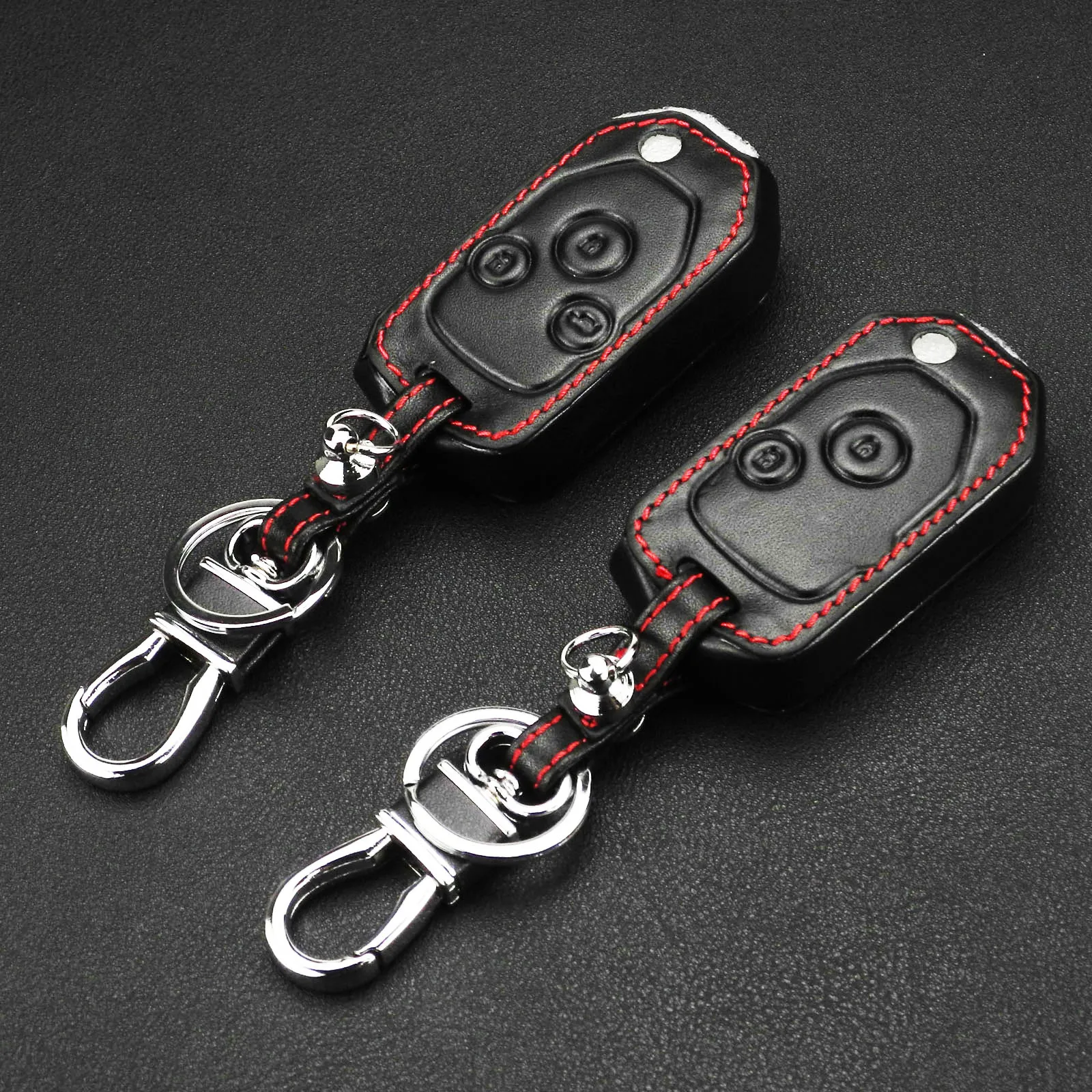 Keyforkess 10 pz/lotto 2/3 pulsanti copertura in pelle per Honda Accord CRV odissea modificato Flip pieghevole caso chiave a distanza -