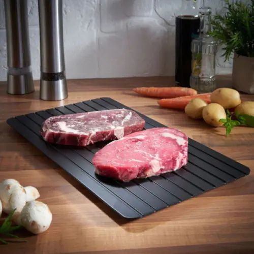 Defrosting Tray Thaw Frozen Food In Minutes No Electricity No Chemicals Fast & Easy Microwave Hotel Home Kitchen Tool