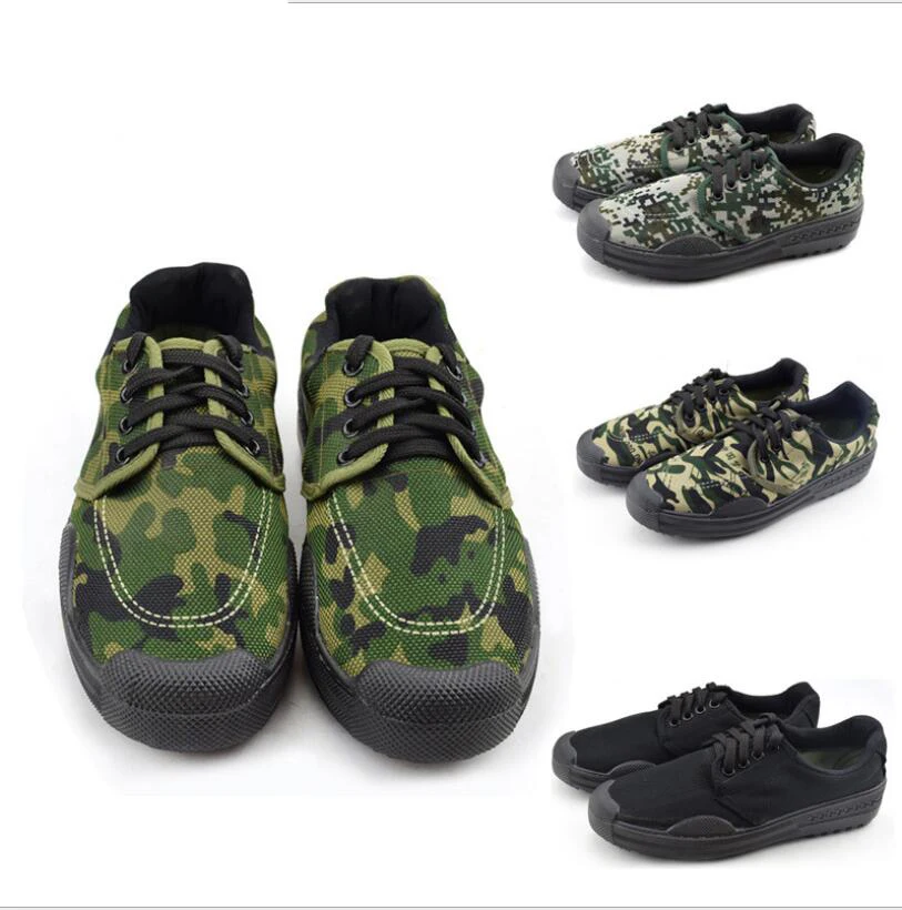 

Labor Liberation Shoes Men and Students Military Training Shoes Non-slip Wear-resistant Camouflage Rubber Shoes Outdoor SA-95