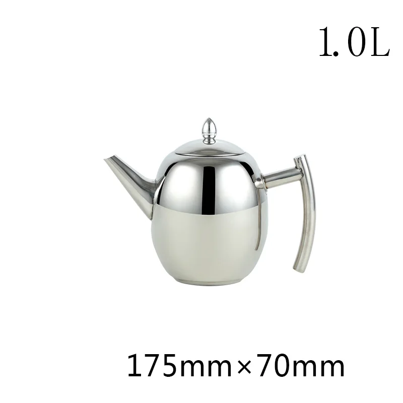 1L/1.5L живота Форма толще Чай горшок подкладка с фильтром дизайн чайник для воды 304