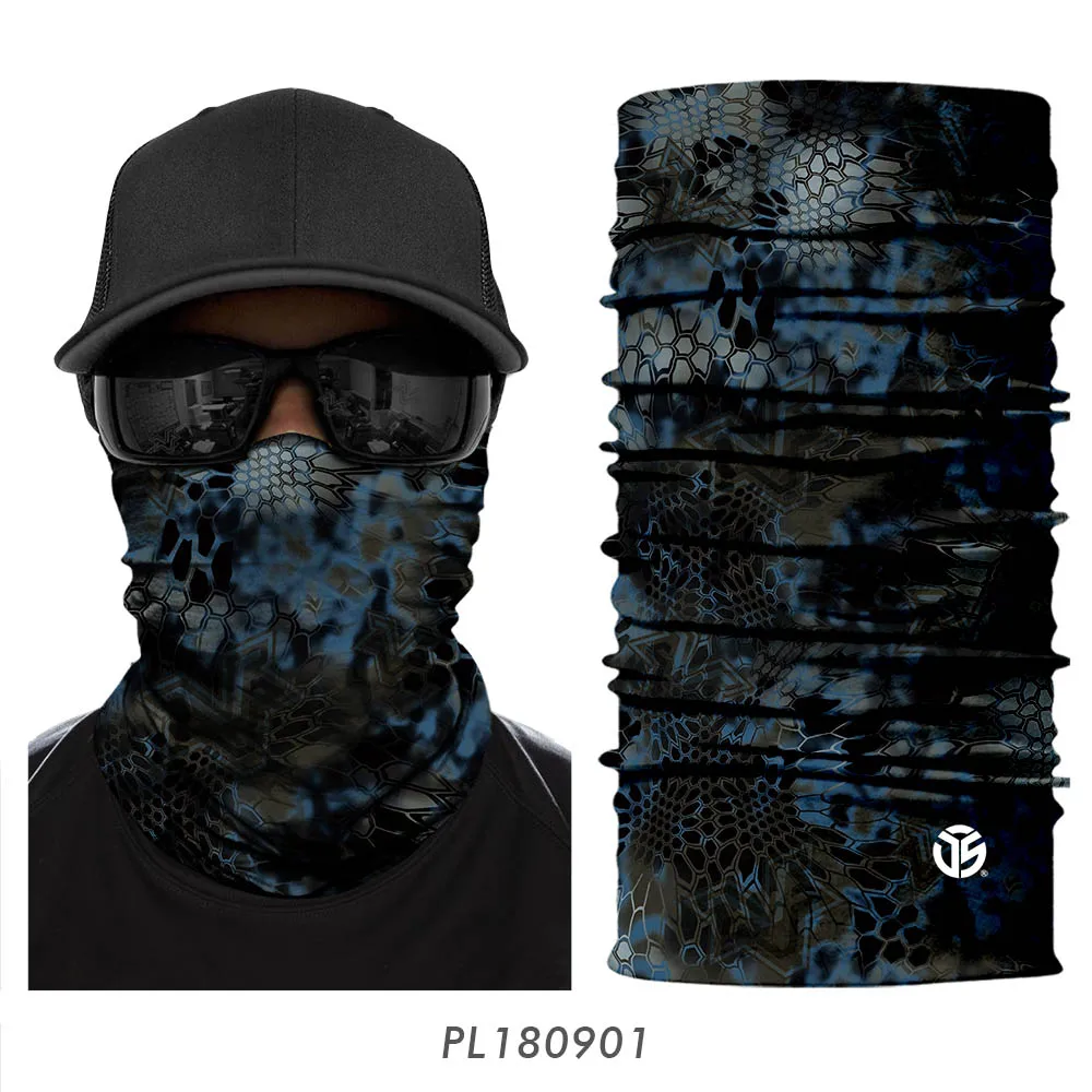 3D бесшовная Балаклава волшебная маска для лица мотоциклетная повязка на шею мотоциклетная труба шарф бандана мото Байкерская защита на голову анти-УФ для мужчин - Цвет: PL180901