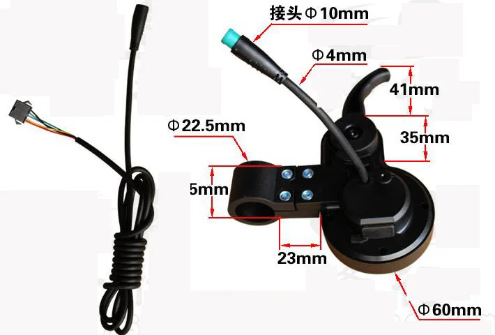 Discount Modified electric scooter color screen instrument panel accelerator instrument code throttle display LH100 2