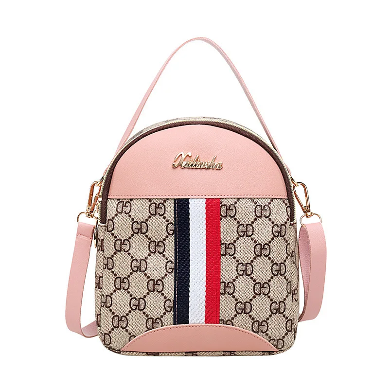 

2019 More Function Single Shoulder Small Trend Coloured Ribbon Hit Color Gd Letter Presbyopic Woman Package Versatile