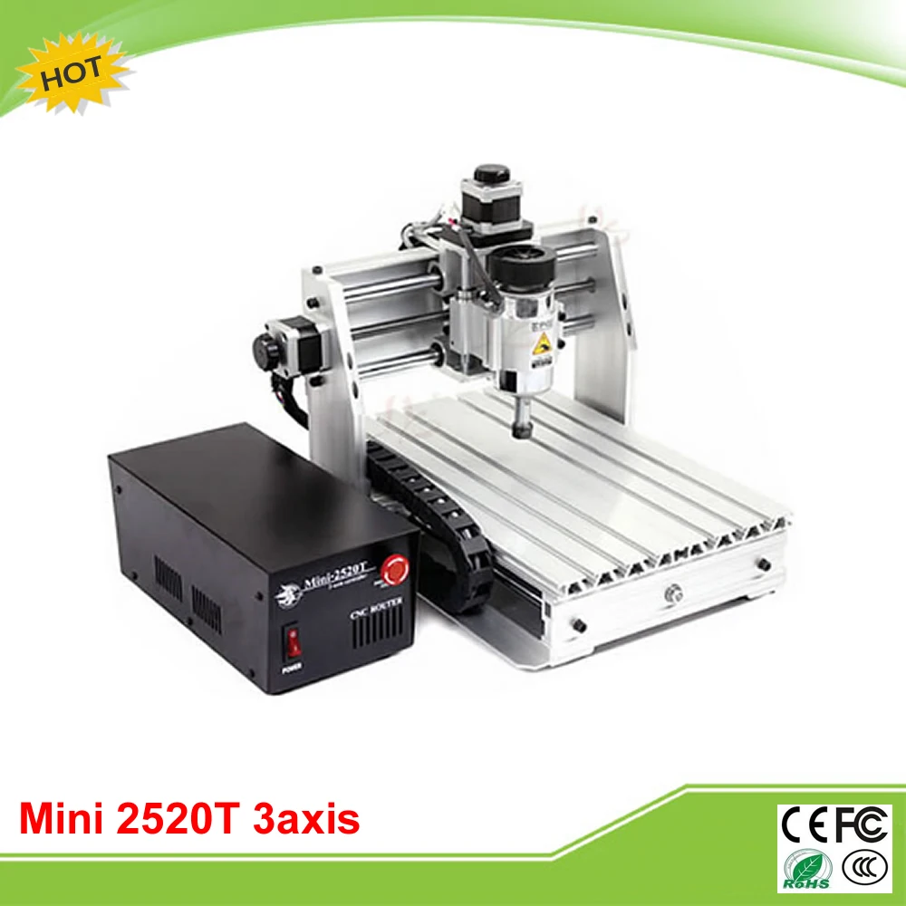 Mini CNC 2520T 3 axis mini CNC milling machine for personal hobby free