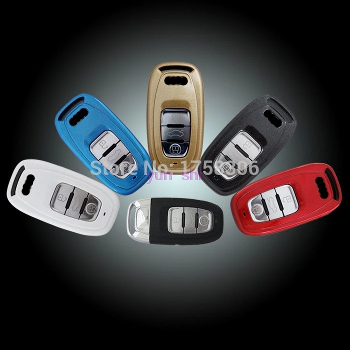 

5 colors Car key case ABS protective cover case bag Fit for AUDI A4L A6L A5 A7 A8 Q5 Q7 S5 S6 S7 S8 car covers accessories