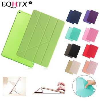 

Case For New iPad 9.7" 2017/2018 : A1822 A1823 A1893 A1954, TPU Soft Back PU Leather Smart Cover for iPad 6th 9.7 inch Case