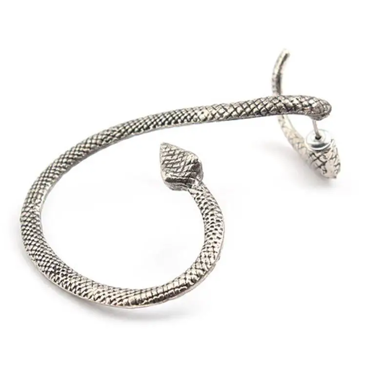 Gothic Punk Snake Winding Cuff Earrings - Image 5