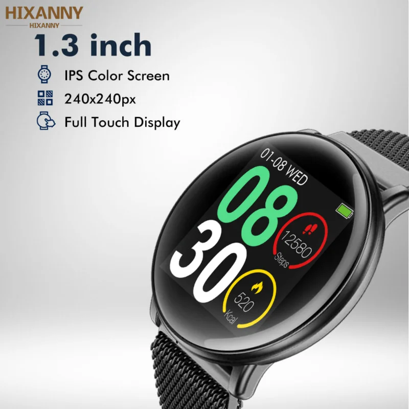 

Uwatch2 Smart Watch For Andriod,IOS 1.33' Full Touch Screen IP67 25 days Standby 7 Sport Modes Full Metal Unibody Reloj Watch
