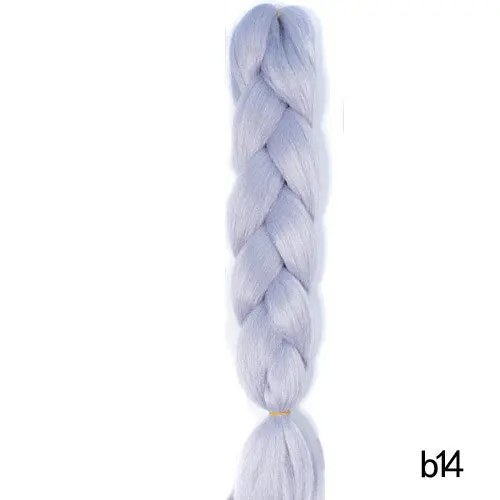 Beyond beauty, Омбре, косички для вязания крючком, косички, большие синтетические косы, вязанные волосы для наращивания, цвета, 24 дюйма, 100 г - Цвет: B14