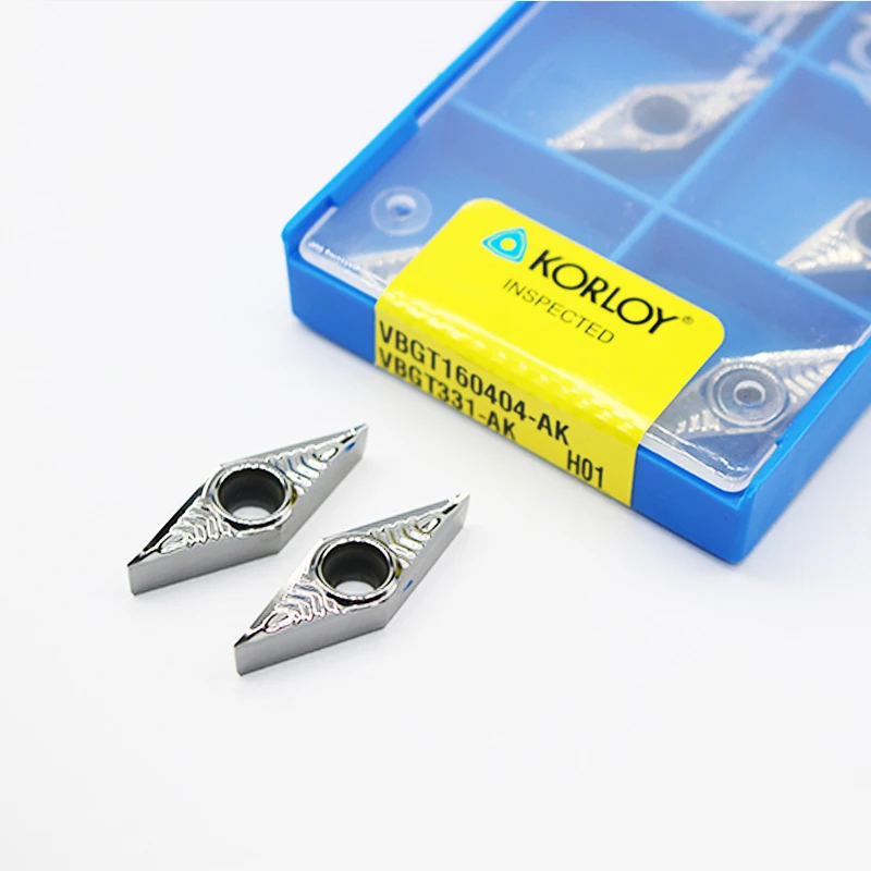 

10pcs VBGT160404 AK H01 Aluminum Turning Inserts VCGT160402 Carbide Round Blade cnc Lathe Cutter Aluminum Copper Tool