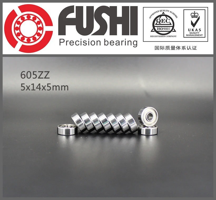 605ZZ Bearing ABEC-5 10PCS 5x14x5 mm Miniature 605Z Ball Bearings 605 ZZ EMQ Z3V3 605ZZ Bearing ABEC-5 10PCS 5x14x5 mm Miniature 605Z Ball Bearings 605 ZZ EMQ Z3V3