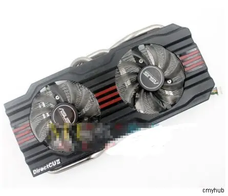 Подлинный для ASUS GTX970 GTX770 GTX670 660 DirectCUII T128010SH DC 12 В 0.25AMP EBR 5Pin 8 проводной теплоотвод