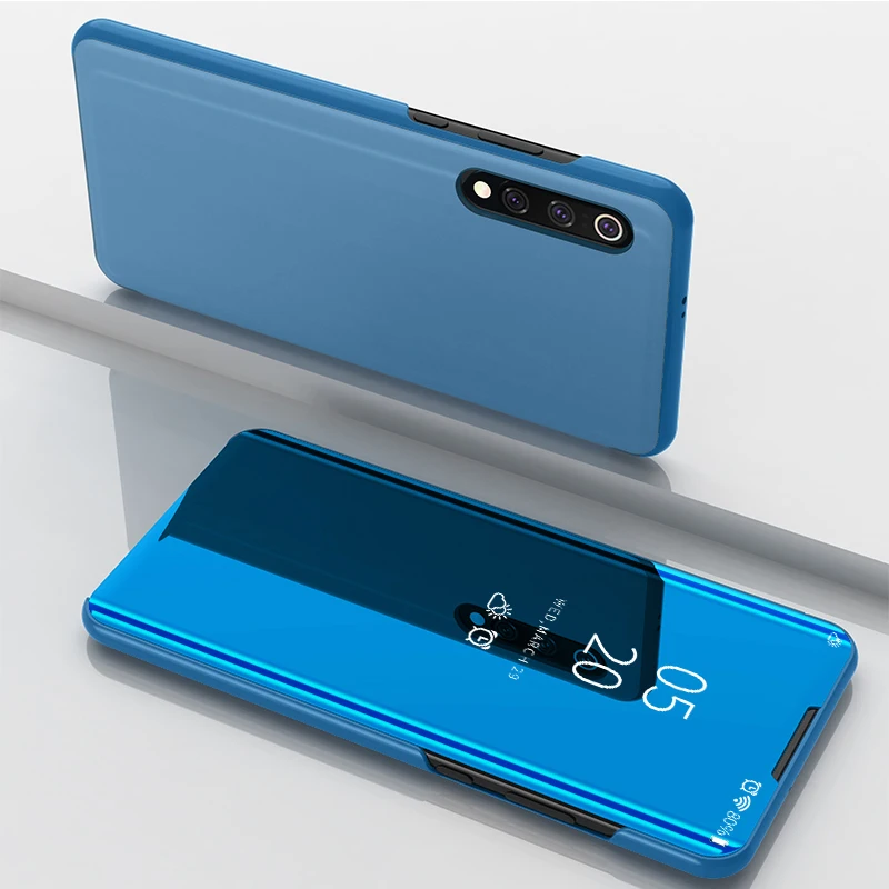 

For Xiaomi Mi 9 Case Mi9 Luxury Smart Mirror View Leather Flip Shell Stand Case For Xiaomi 9 Cover Phone Shell Coque