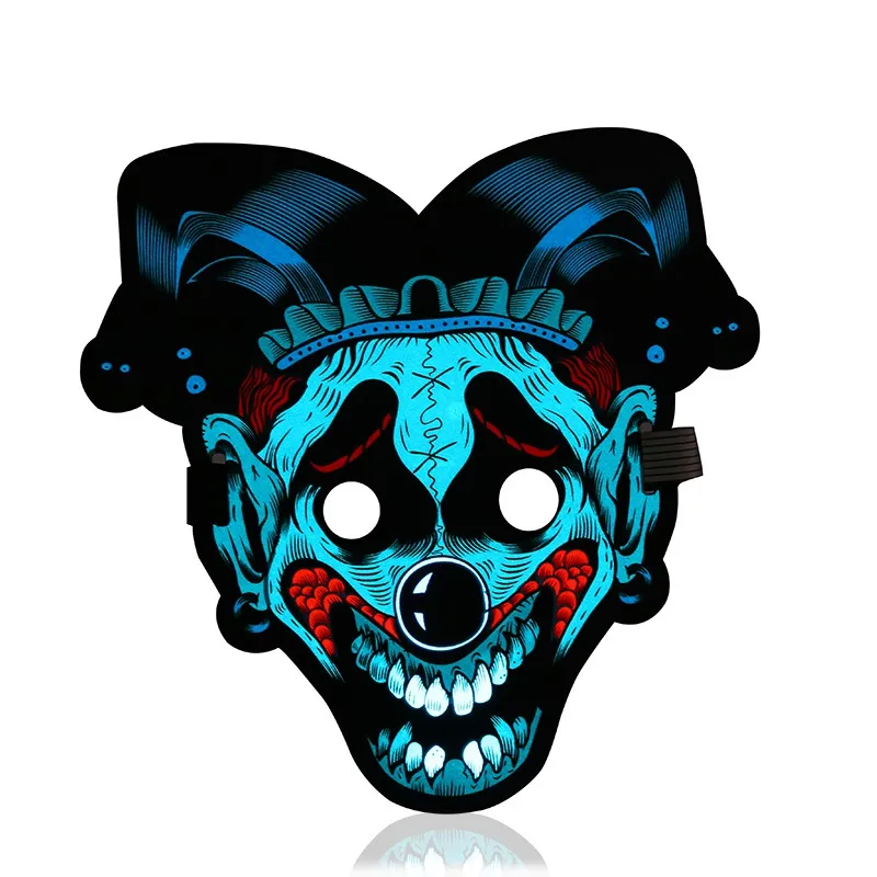 

Voice Control LED Bendable Cool Light Face Cover Glow Blazing In Dark Halloween Birthday Party Decorations