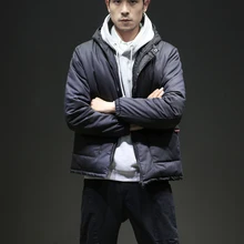 Japanese японский капюшон зимняя куртка для мужчин slim fit Зимняя мужская парка пальто теплая толстая одежда мужские зимние пальто