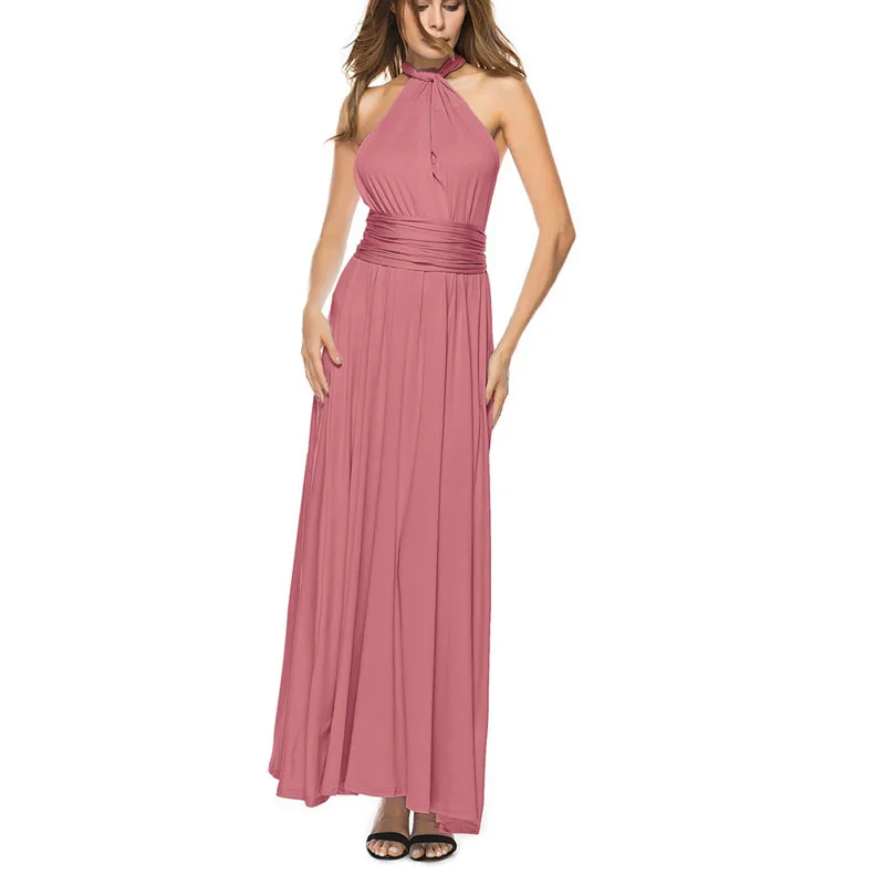 

Ladies Sexy Women Maxi Club Dress Bandage Long Party Multiway Swing summer Dress Convertible Infinity Robe 2019 Women Dress