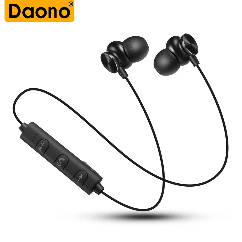 

DAONO S7 Wireless Bluetooth Earphones Metal Magnetic Sport Running Headphones Stereo Super Bass Headsets Earbuds With Mic