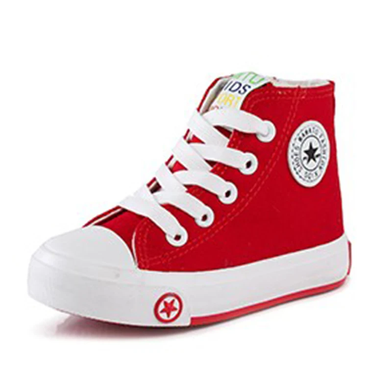 2016 Spring And Autumn Child Canvas Shoes Colorful High Sneakers Shoes Sport Shoes Girls And Boys Canvas