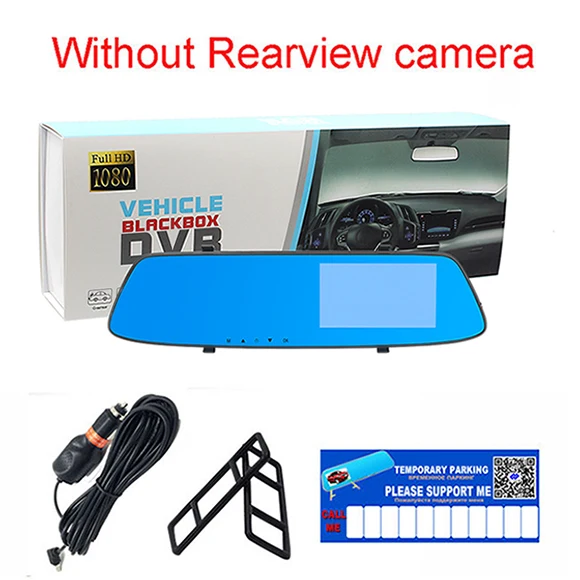 No Rear Camara Lens E-ACE, Автомобильный видеорегистратор, 5 дюймов, сенсорный экран, двойной объектив, зеркало заднего вида, видео регистратор, FHD 1080 P, Автомобильный видеорегистратор, зеркало, видеорегистратор - Название цвета: No Rear Camara Lens
