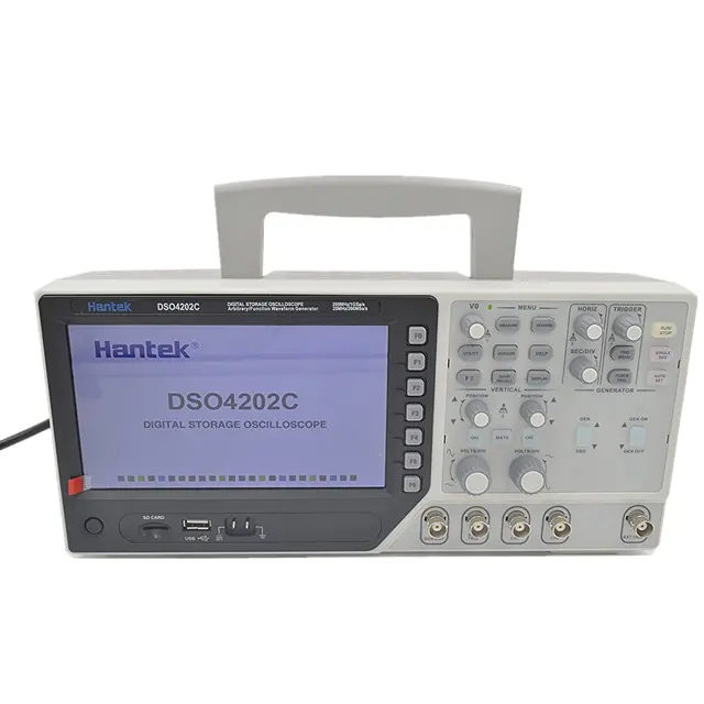 Best Quality Hantek 2 Channel Digital Oscilloscope Arbitrary/Function Waveform Generator Synchronizing Signal 70-200MHz 1GS/s 4102C DSO4102C