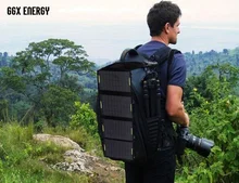 Portable Solar Charger for Camping+ 14W Mono Fodable Solar Panel + Double USB Output + Waterproof Solar Rechargeable Folding Bag ggx energy waterproof 8w 5v portable folding mono solar panel charger usb output controller pack for phones iphone psp mp4