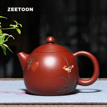 200 мл подлинный исинский чайник птица Лотос Дракон яйца Чайник Фиолетовый глиняный Dahongpao пивоваренный чайник мастер ручной работы китайский чайный набор
