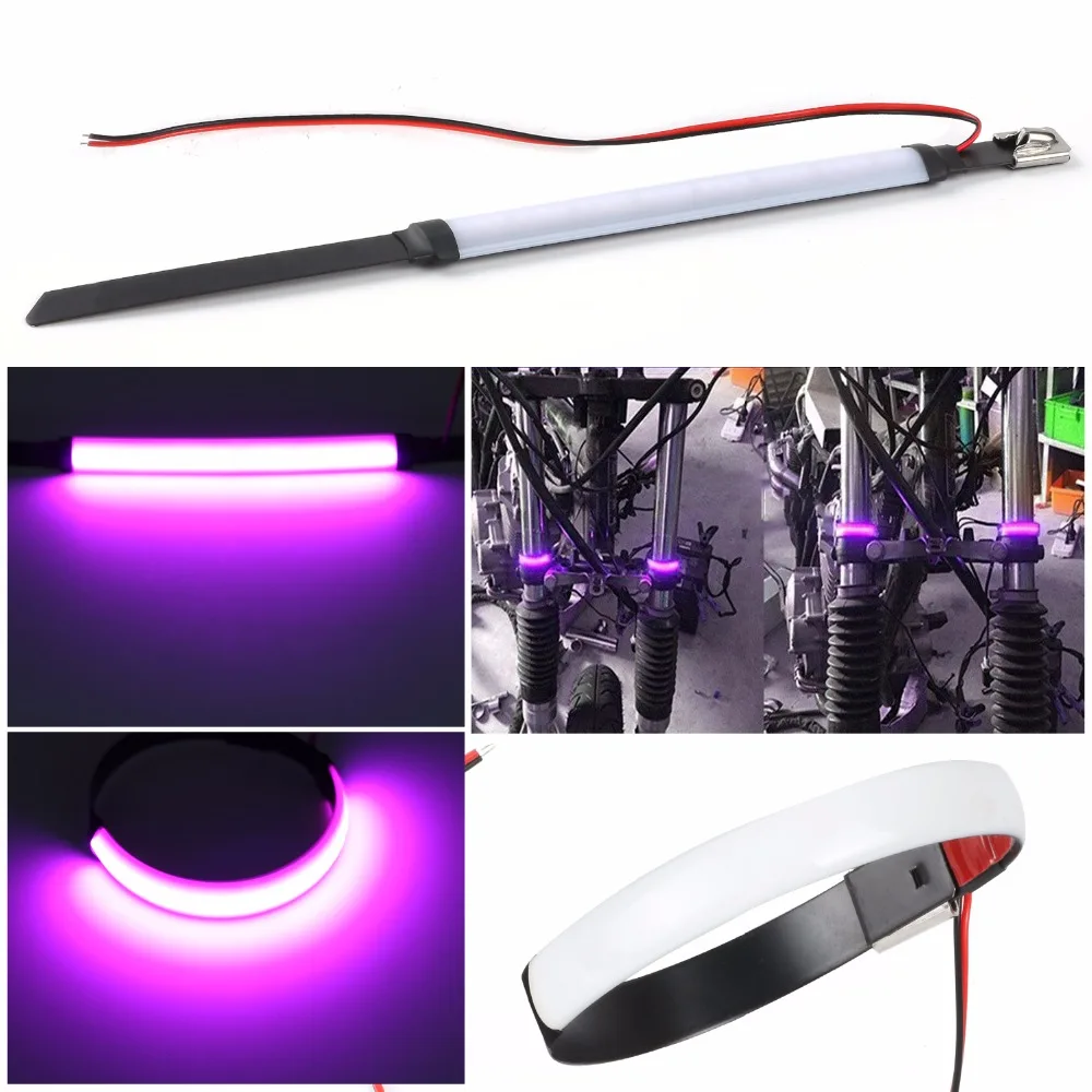 KEYECU 2x White Motorcycle Fork Turn Signal/Running Light Kit w/ For Bike | Автомобили и мотоциклы