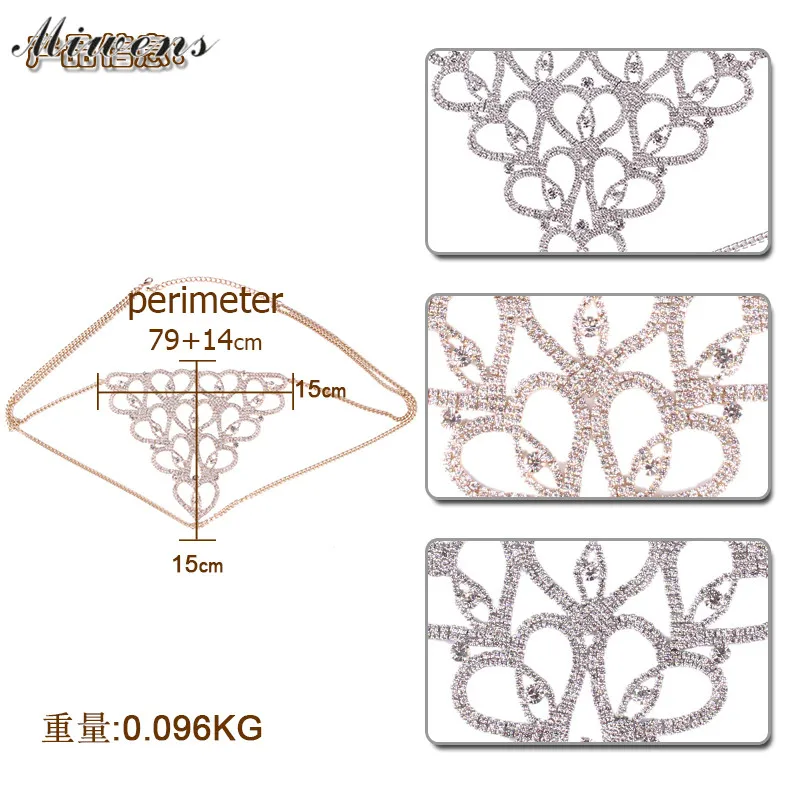 Miwens, модные сексуальные украшения для тела, цепочка, выдалбливают, нижнее белье, аксессуары, кристалл, для женщин, эффектное бикини, вечерние ювелирные изделия, 8775