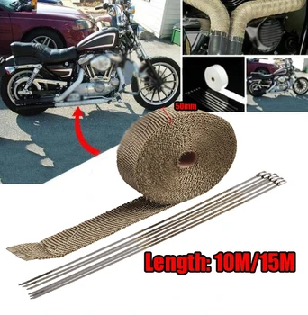 

TURBO MANIFOLD HEAT EXHAUST THERMAL WRAP TAPE & STAINLESS TIES 50mm X10M/50mm X10M