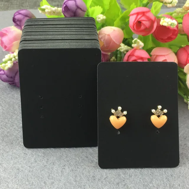 200pcs 6 5x5cm Black Jewelry Cards Blank Earring Clic 200pcs 6 5x5cm Black Jewelry Cards Blank Earring Clic Displays Accept Custom Logo