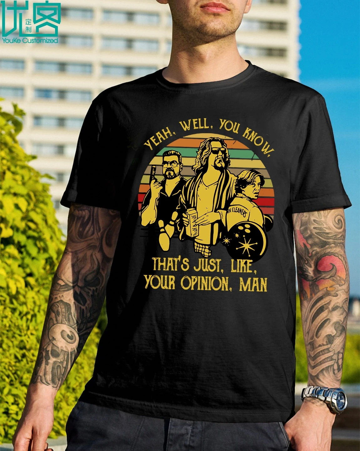 

Gildan Brand The Big Lebowski The Dude Yeah Well You Know That's Just Like Your T-Shirt 2019 Summer Men's Short Sleeve T-Shirt