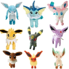 Anime 9pcs Plush Toy Eevee Vaporeon Jolteon Flareon Espeon Umbreon Leafeon Glaceon Sylveon Dolls Soft Stuffed Animal toy for Kid Anime 9pcs Plush Toy Eevee Vaporeon Jolteon Flareon Espeon Umbreon Leafeon Glaceon Sylveon Dolls Soft Stuffed Animal toy for Kid