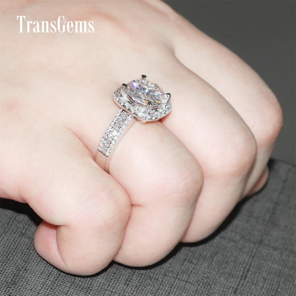 Женское Обручальное кольцо с бриллиантами белое золото 14 к 5 карат|white diamond|diamond white