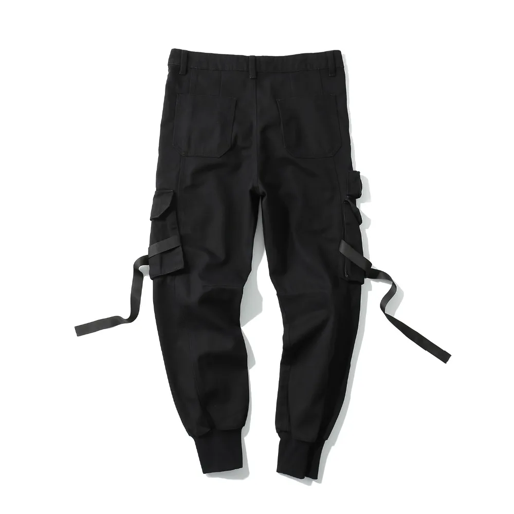Хип-хоп Мульти Карманы камуфляжные брюки тренировочные шаровары камуфляжные спортивные брюки с ремешками армейские военные сафари карго брюки мужские