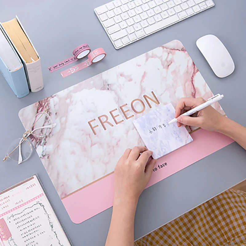 

Baispo Multi-functional PVC Placemat Korean Style Printed Waterproof Desk Pad Office Pad Creative Mouse Pad Non-slip Coaster