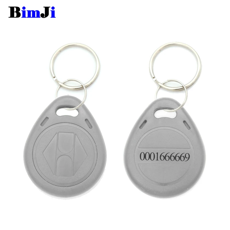 RFID 125 кГц EM4100 брелок Чип TK4100 теги 125 кГц только для чтения - Цвет: Серый