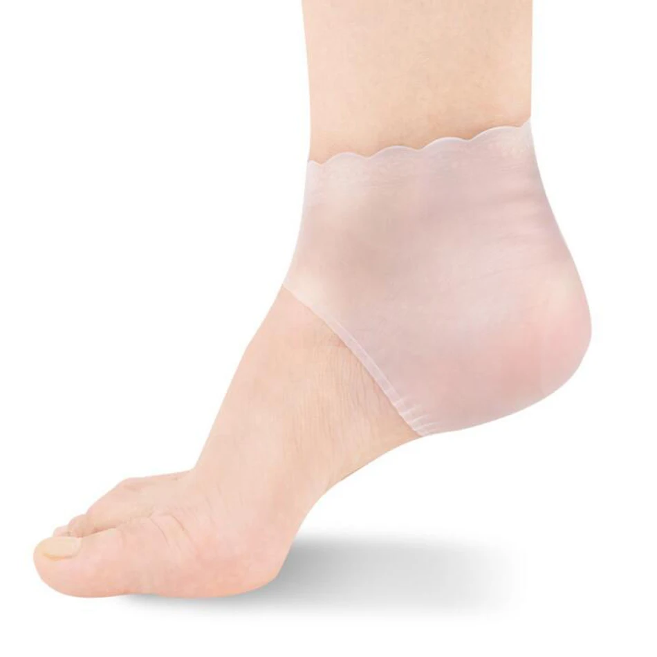 

2Pcs/pair New Silicone Moisturizing Gel Heel Socks Anti-slip Maintenance Cracked Foot Skin Care Protectors Foot Care