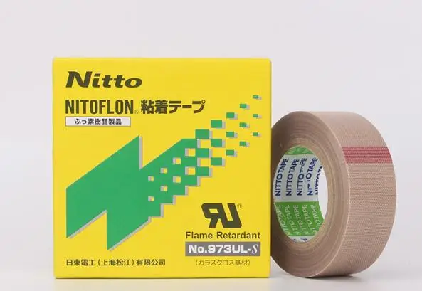 

High temperature resistant adhesive 30pcs T0.13mm*W13mm*L10m Japan NITTO DENKO Tape NITOFLON Waterproof Single Sided Tape 973UL