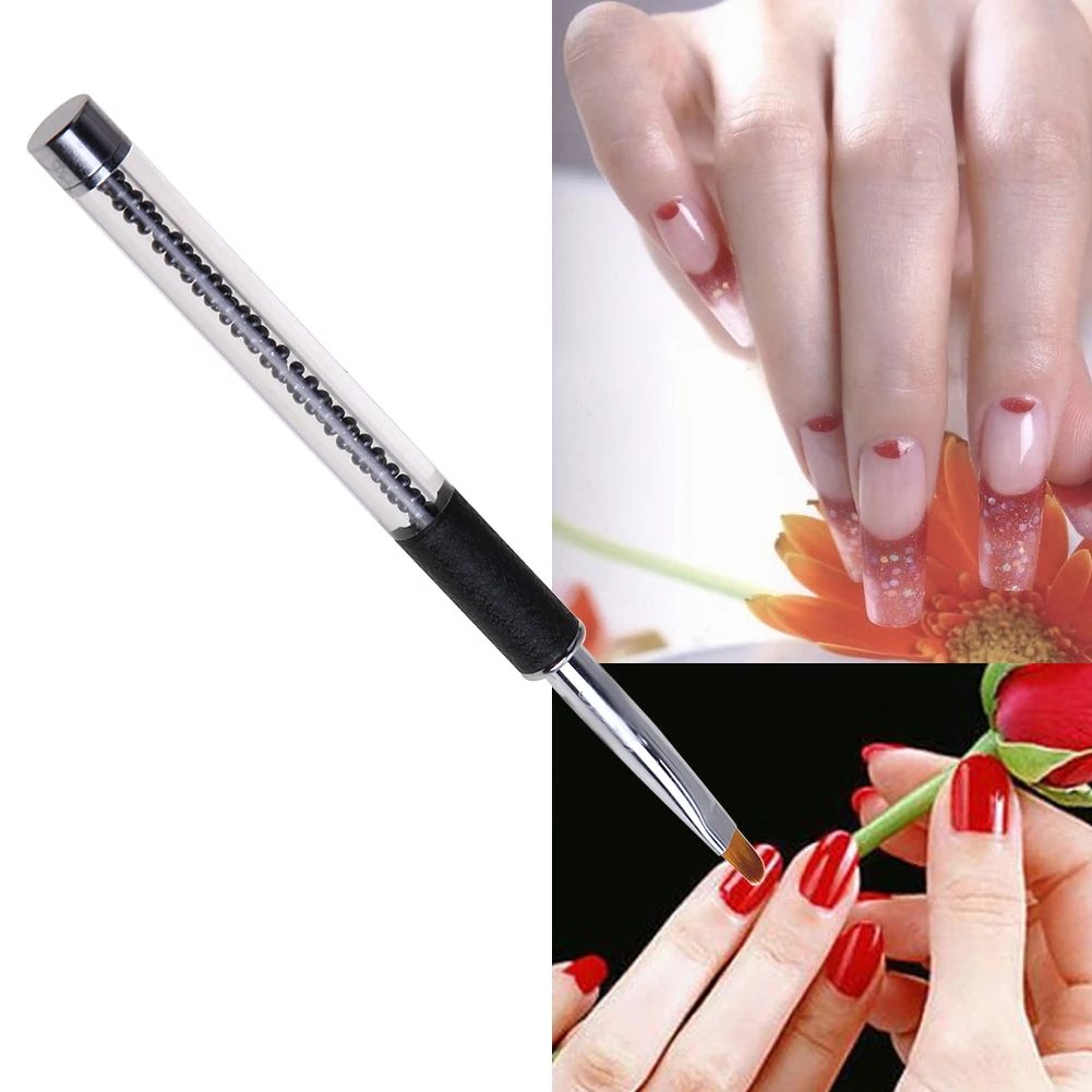 Кисть для ногтей многофункциональная Хрустальная ручка для ногтей акриловая УФ-Гелевая Кисть для рисования наконечники для ручек инструменты