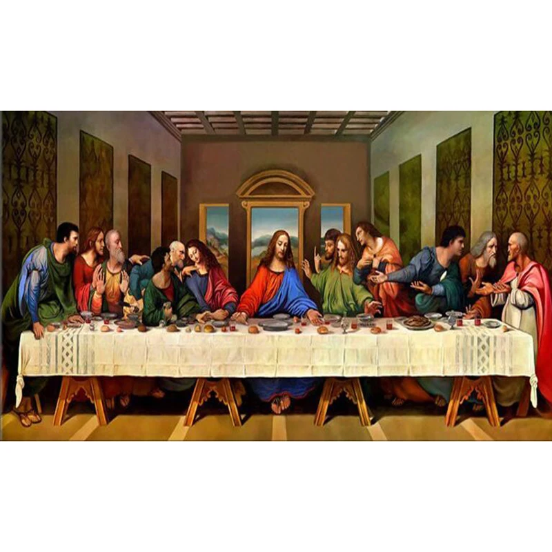 5D Diamond embroidery religion diamond cross stitch round diamond